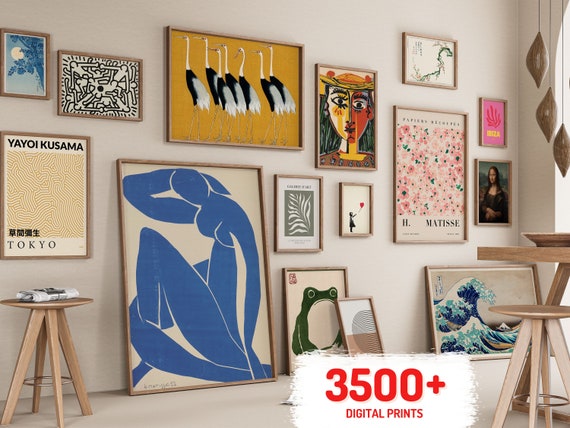 3500+ Printable Wall Art MEGA BUNDLE for Home Decor, Vintage Art Print Set, Eclectic Gallery Wall Prints, Eclectic Gallery Wall Decor Bundle