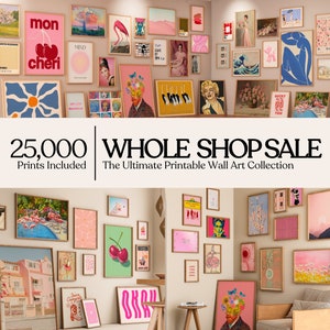 WHOLE SHOP SALE, 25.000 Mega Bundle Wall Art, Printable Wall Art, Gallery Wall Art, Eclectic Gallery Set, Maximalist Wall Art, Trendy Prints