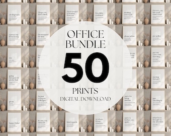 50 Funny office prints, Printable wall art, home office decor, work from home art, definition print, office wall decor, digital download