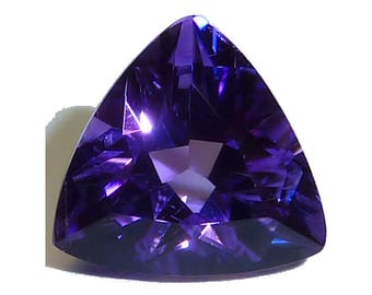 Natural AMETHYST Purple Trillion (6 options) Faceted Loose Gemstones since 1989 USA
