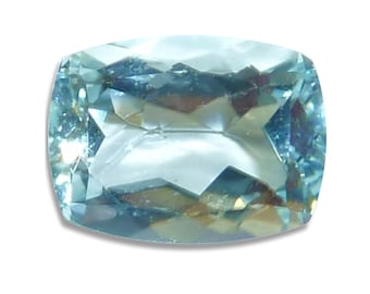Natural AQUAMARINE Blue Cushion Faceted Loose Gemstones Fine Cut AAA Free Shipping Volume Discount