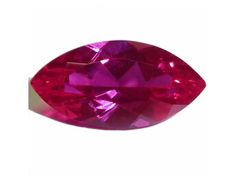 Lab Created RUBY Marquise (2 options) Faceted Loose Gemstones since 1989 USA