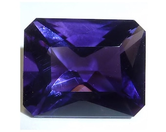 Natural AMETHYST Purple Emerald Cut (7 options) Faceted Loose Gemstones since 1989 USA