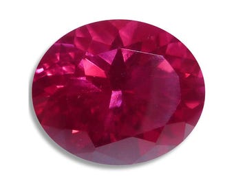 Lab Created RUBY Oval (4 options) Faceted Loose Gemstones since 1989 USA