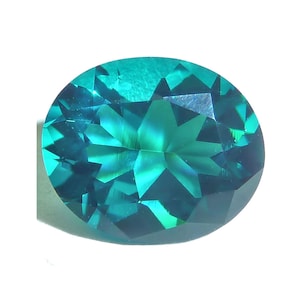 Lab Created HELENITE Blue Teal Oval Faceted Loose Gemstones since 1989 USA