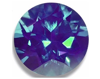 Lab Created ALEXANDRITE Round Brilliant (6 options) Faceted Loose Gemstones since 1989 USA