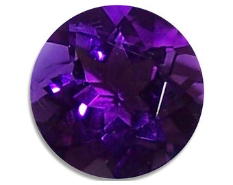 Natural AMETHYST Deep Purple Round (25 options) Faceted Loose Gemstones since 1989 USA