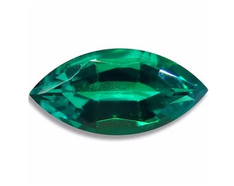 Lab Created EMERALD Green Marquise (4 options) Faceted Loose Gemstones since 1989 USA