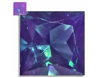 Lab Created ALEXANDRITE Square Princess (3 options) Faceted Loose Gemstones since 1989 USA
