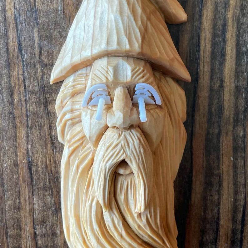 Spirit Face Wood Carving Stencil | 3D Printed Template for Caricature ...