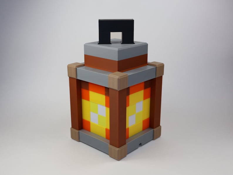 Pixelated Night Light Lantern Night Lamp Birthday Gift Kids Bedroom Decoration Gamer Room Decor Pixelated