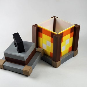 Pixelated Night Light Lantern Night Lamp Birthday Gift Kids Bedroom Decoration Gamer Room Decor image 7