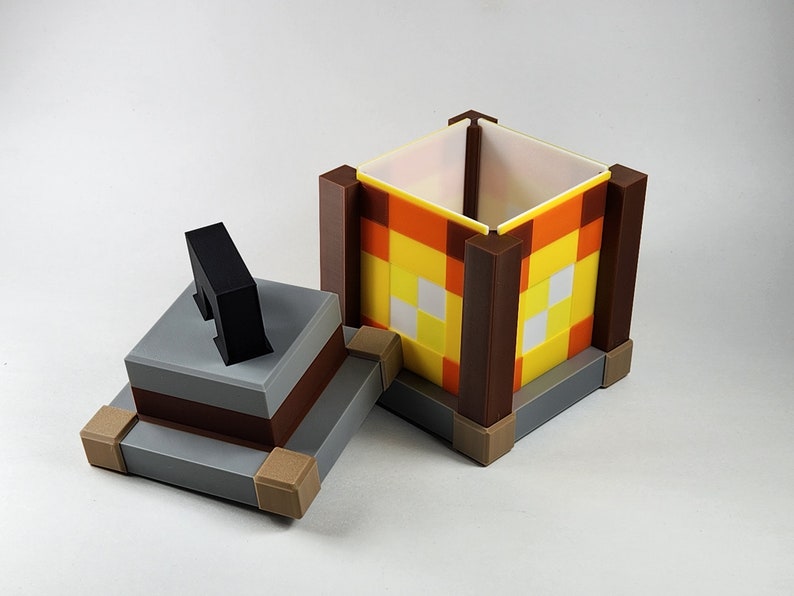 Pixelated Night Light Lantern Night Lamp Birthday Gift Kids Bedroom Decoration Gamer Room Decor image 7