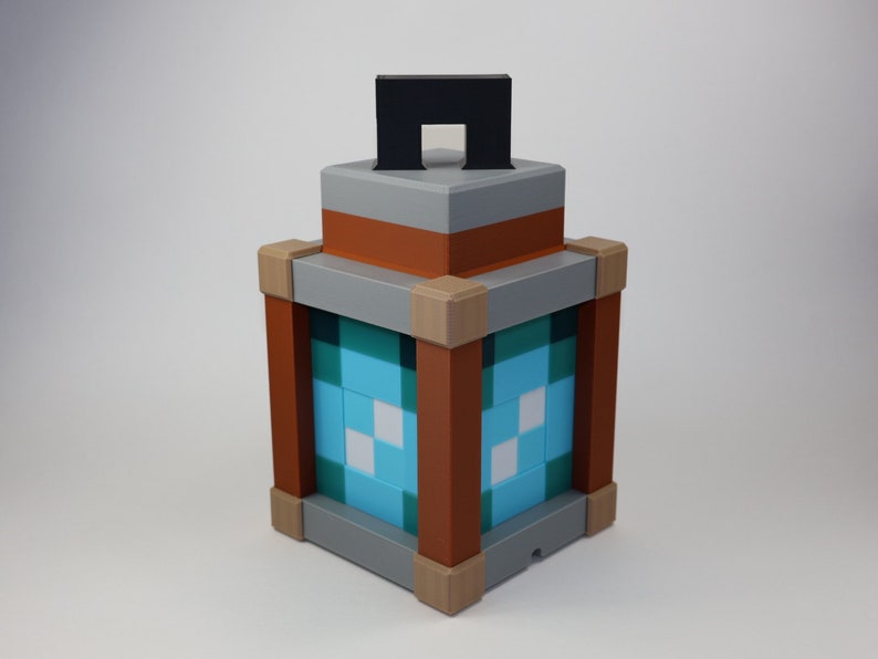 Pixelated Night Light Lantern Night Lamp Birthday Gift Kids Bedroom Decoration Gamer Room Decor Soul