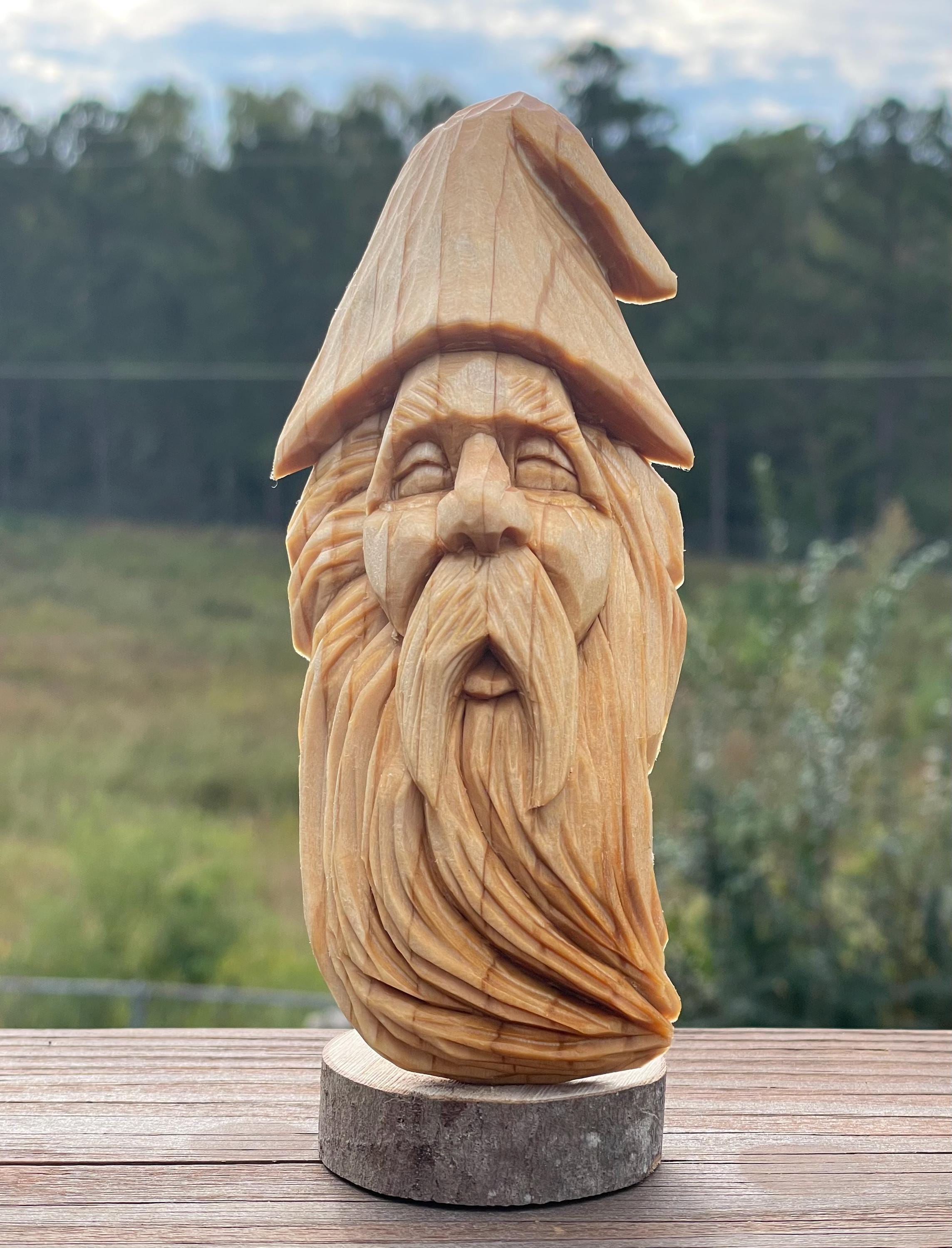 Spirit Face Wood Carving Stencil | 3D Printed Template for Caricature ...