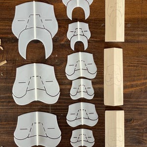 Spirit Face Wood Carving Stencil | 3D Printed Template for Caricature ...