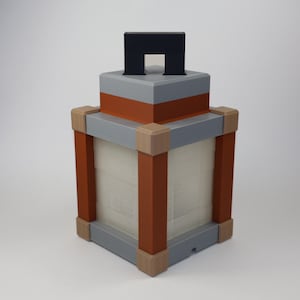 Pixelated Night Light Lantern Night Lamp Birthday Gift Kids Bedroom Decoration Gamer Room Decor Translucent