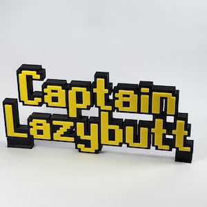 RuneScape OSRS Personalisiertes Namensschild - 3D gedrucktes Namensschild Plaque - Man Höhle Gamer Tag Monogramm
