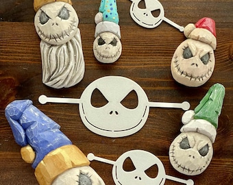 Christmas Ghost Wood Carving Stencil | 3D Printed Template for Caricature & Wood Spirit Designs w/ Tutorial Video