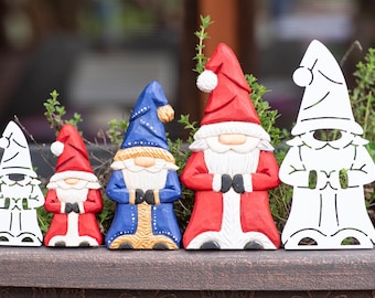 Santa Gnome Wood Carving Stencil SET | With Tutorial Video