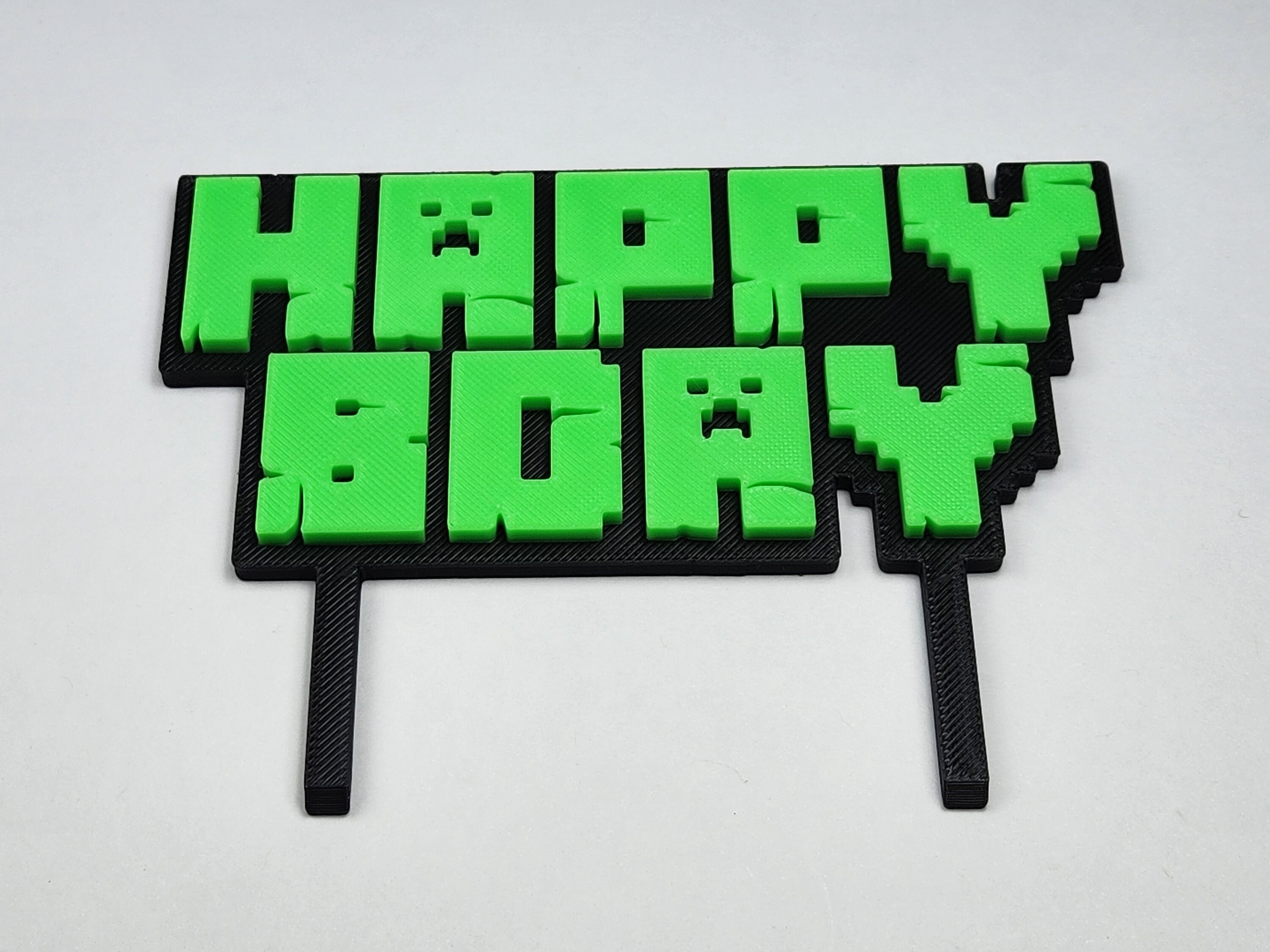 Pixel-Inspired Gamer Birthday Topper