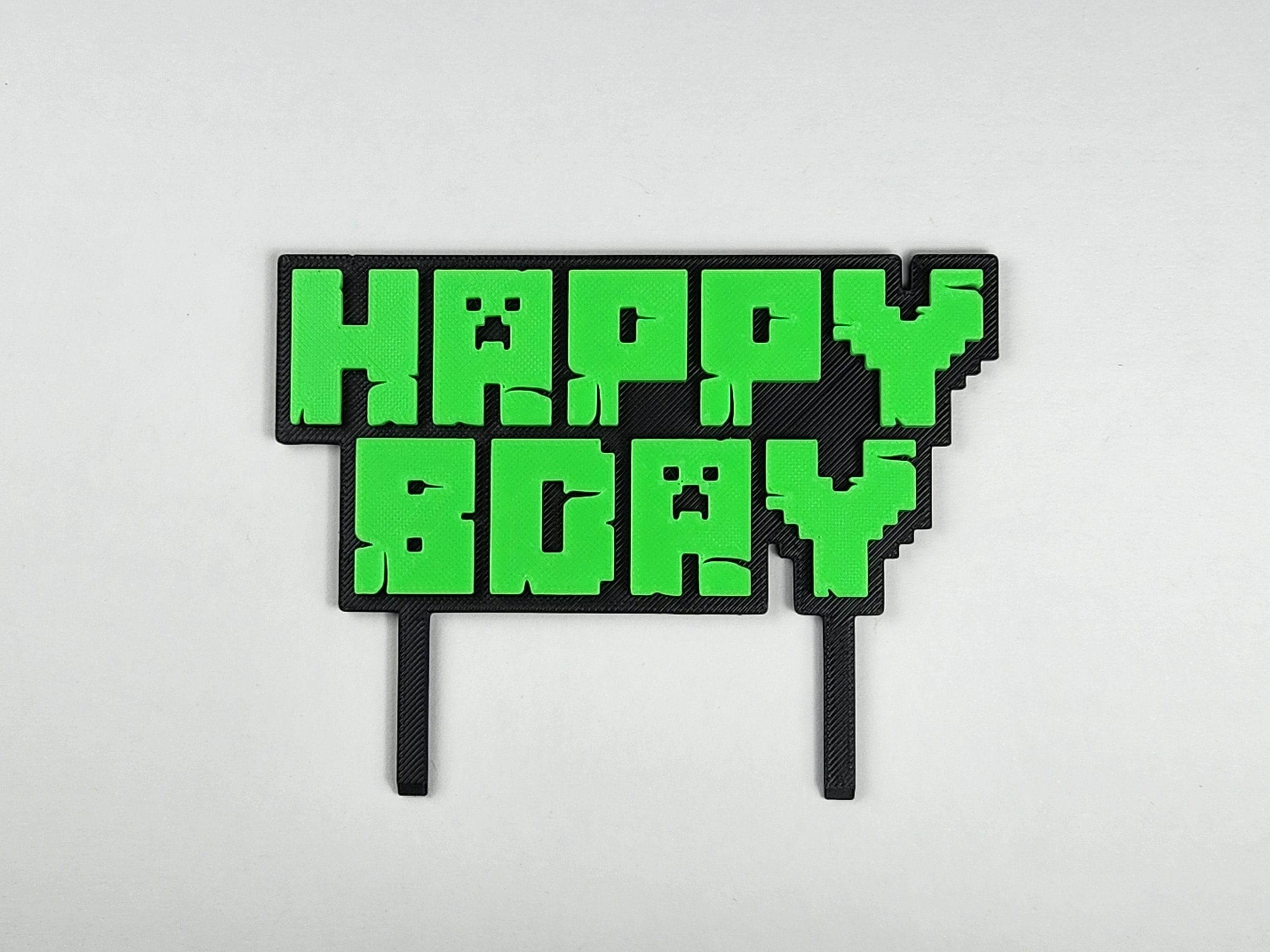 Pixel-Inspired Gamer Birthday Topper