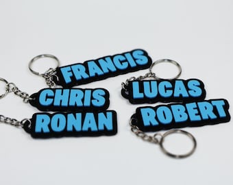 Battle Royal Personalized Keychain - Birthday party favors - Lunchbox tag - Dog Tag - 3D Printed Personalized - Cute Name Charm