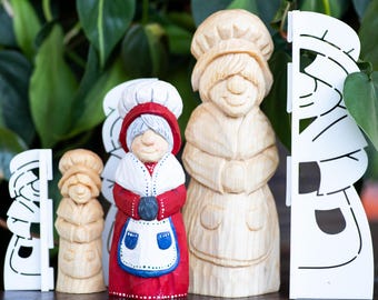 Mrs Clause Wood Carving Stencil | 3D Printed Template | Tutorial Coming Soon!