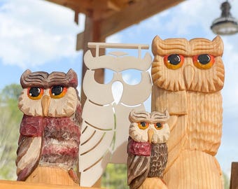 Owl Wood Carving Stencil | 3D Printed Template | Tutorial Included