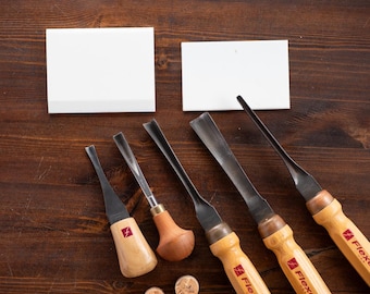 Plastic Sharpening Slip Stones for Wood Carving Gouges and Tools