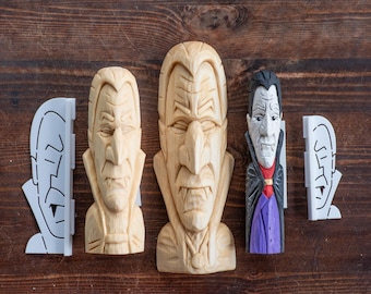 Dracula Wood Carving Stencil | 3D Printed Template