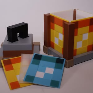 Pixelated Night Light Lantern (PARTS) Additional Facades - From Ronan3DPrints - Read Description
