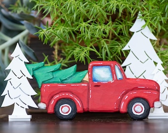 Classic Vintage Truck Stencil wood carving template for whittling | Tutorial Video Included