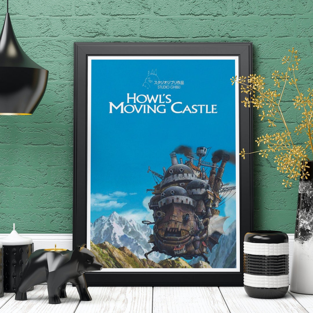 Howls Moving Castle Film Poster Reproduction Studio - Etsy France