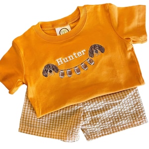 Tennessee Game Day Shirt | Orange & White Kids Football Tee | Rocky Top Checkerboard Inspired | Custom Fall Vols Outfit | Toddler Tee