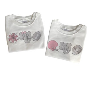 kids football shirt,Alabama football shirt, blanks boutique, boys clothing, personalized football shirt, BAMA elephant shirt, embroidered