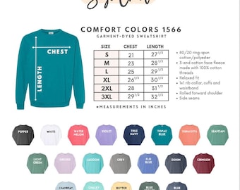 Custom Minimal Text Embroidered Sweatshirt • Personalized Phrase Crewneck • Cozy Comfort Colors Pullover • Gift for Her