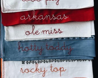 Custom embroidered bandana