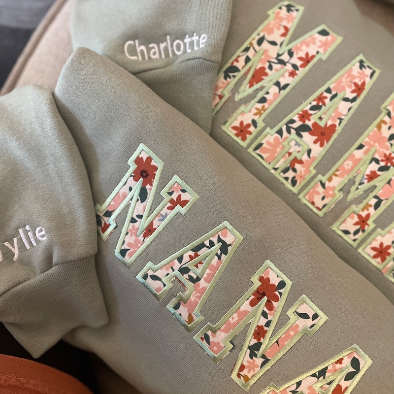 USA sweatshirt appliqué