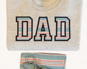 Personalized Embroidered Dad Sweatshirt: Baby Clothes Keepsake