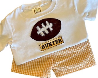 Kids Football Shirt: Personalized Appliqued Tennessee Vols T-Shirt
