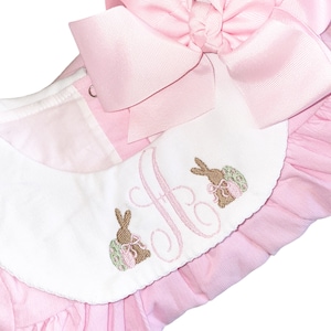 Girls Easter dress, monogrammed Easter dress, personalized dress, toddler Easter dress, monogrammed bishop dress, Easter dress for girls