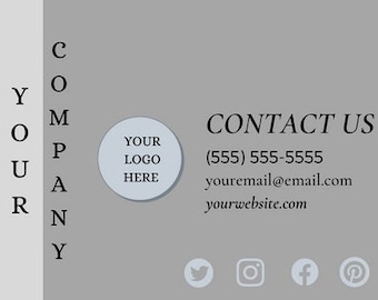 Simple Gray Business Card