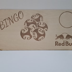 Bingo Boards Gepersonaliseerd, Bingo, Bingo houten board