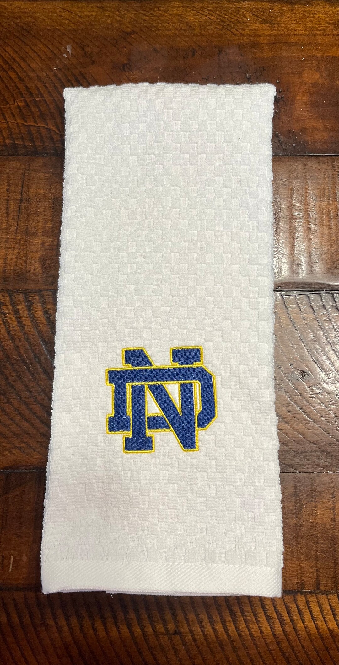 Notre Dame Kitchen Towel Tea Towel Bar Towel Football Etsy