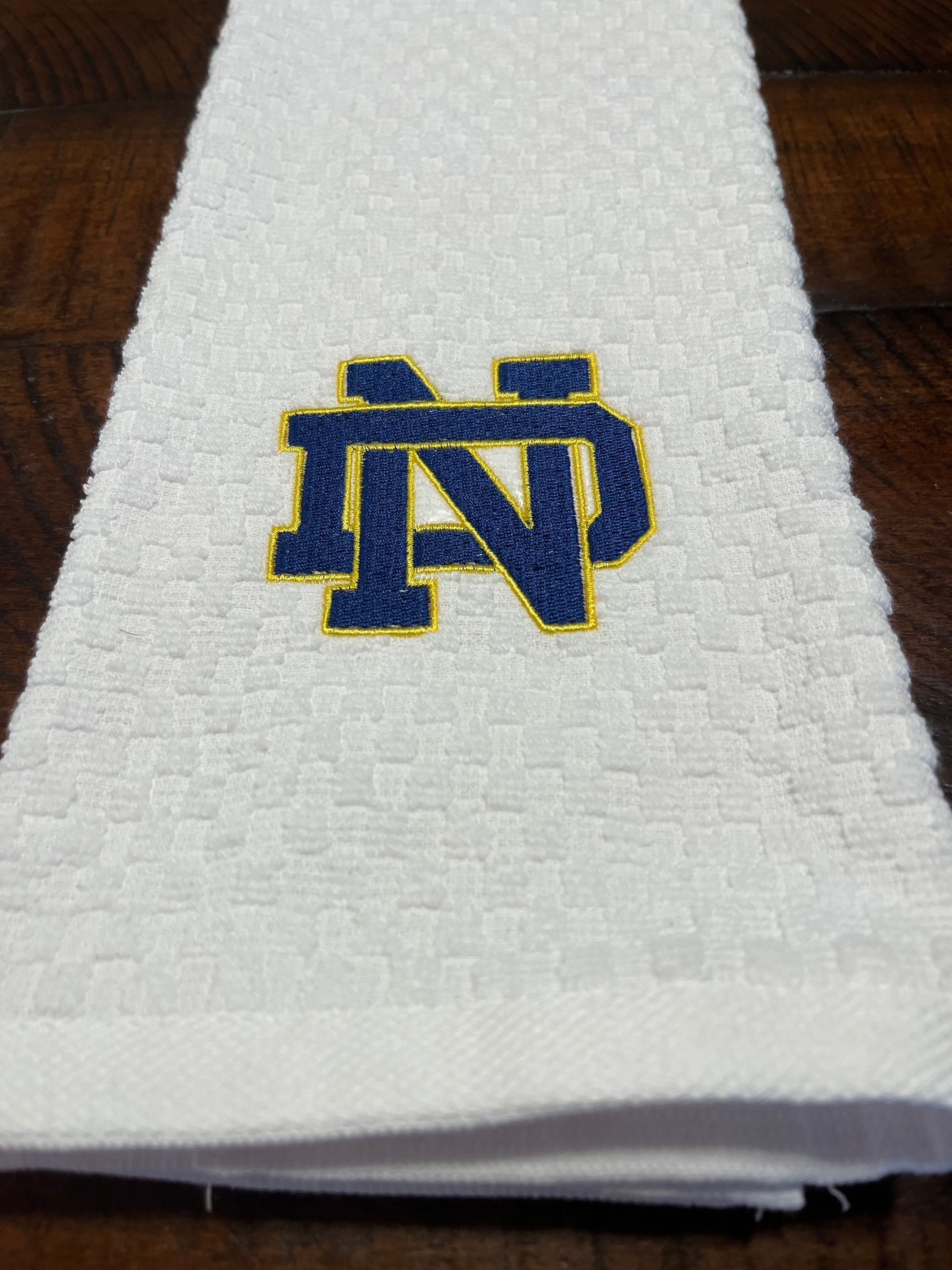 Notre Dame Kitchen Towel Tea Towel Bar Towel Football Etsy