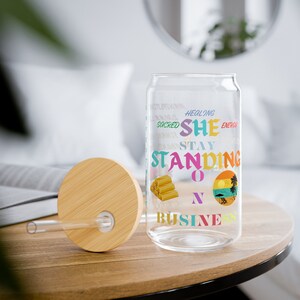 Vaso con sorbete, 16 oz