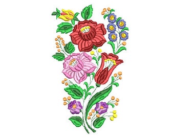 Hungarian Flowers - Machine Embroidery Design