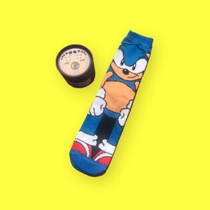 Adult Sonic Shadow the Hedgehog 360 Character Socks