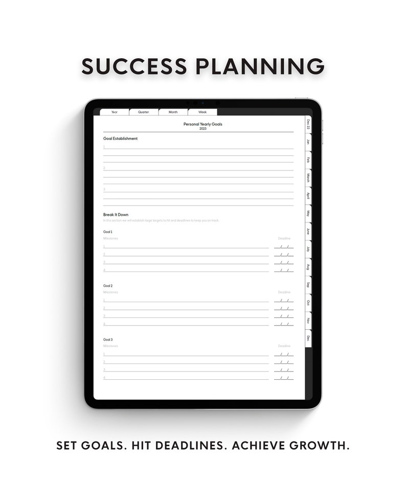 2023 Digital Planner for Goodnotes Blot Book Etsy